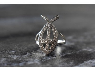 925 Sterling Silver Goshenite Ring Size 6.5