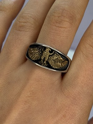 Vintage Otto 925 Sterling Silver Eagle Ring Size 12.5