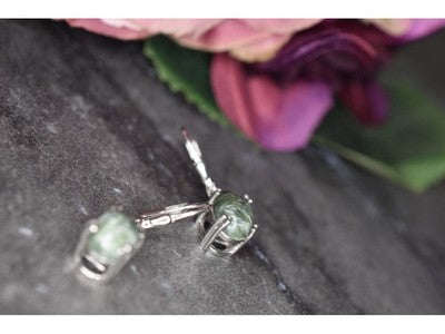 925 Sterling Silver Serpentine Earrings