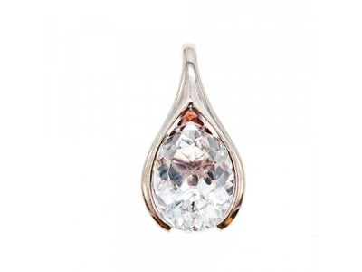 925 Sterling Silver Quartz Pendant