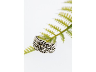 925 Sterling Silver CZ Ring Size 7