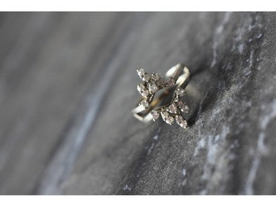 Designer's Ring with CZ Size 7.5