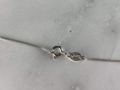 925 Sterling Silver White Topaz Chain With Cross Italy
