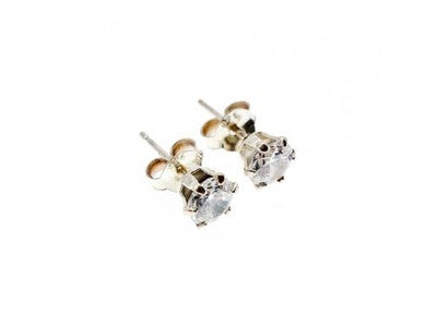 925 Sterling Silver CZ Stud Earrings