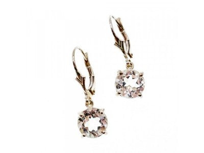 925 Sterling Silver Clear Quartz Earrings