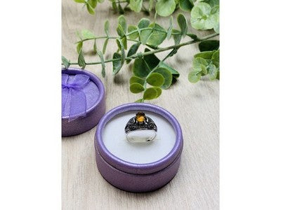 925 Sterling Silver Heliodor Ring Size 6.5