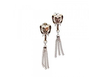 925 Sterling Silver "Elephant" Earrings Italy