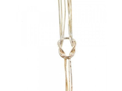Milor 925 Sterling Silver "Three Chains" Necklace Italy