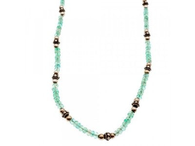 925 Sterling Silver Green Jade Necklace