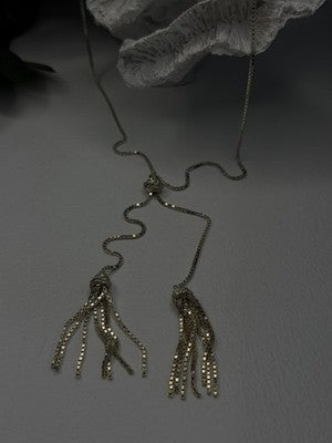 925 Sterling Silver Beautiful Necklace Chain with Charm Adjustable
