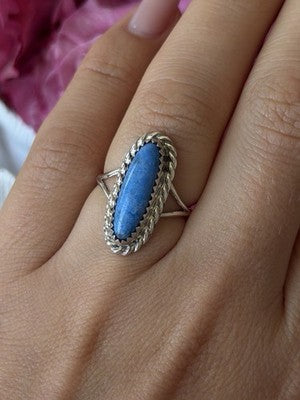 Vintage 925 Sterling Silver Turquoise Ring Size 6