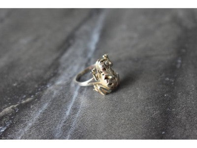 925 Sterling Silver "Frog" Ring Size 6.5