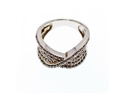 925 Sterling Silver CZ Ring Size 6.5
