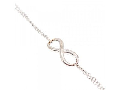 925 Sterling Silver "Infinity" Bracelet 7 in