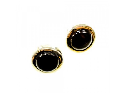 925 Sterling Silver Black Onyx Classic Stud Earrings