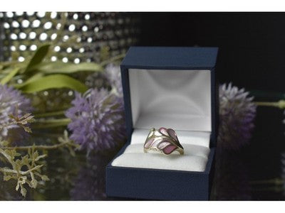 925 Sterling Silver Mother of Pearl Inserts Ring Size 6.5