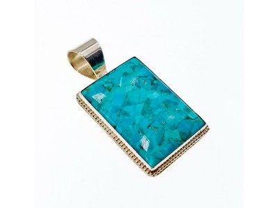 925 Sterling Silver Turquoise Pendant