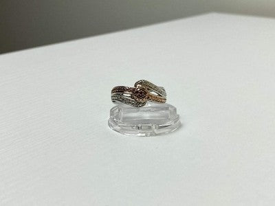 925 Sterling Silver Heliodor & White Beryl/Goshenite Ring Size 7