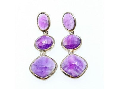 925 Sterling Silver Tourmaline Earrings