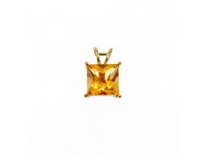 10K Yellow Gold Heliodor Earrings & Pendant