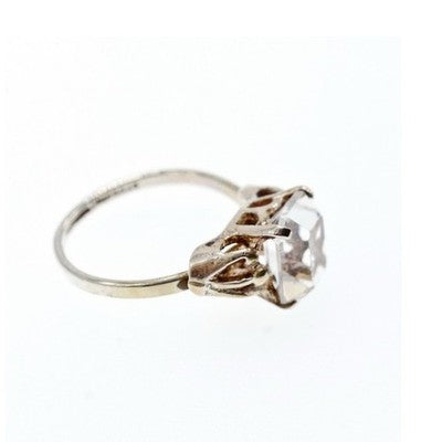 925 Sterling Silver CZ "Classic" Ring Size 8