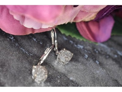 925 Sterling Silver Pyrite Earrings