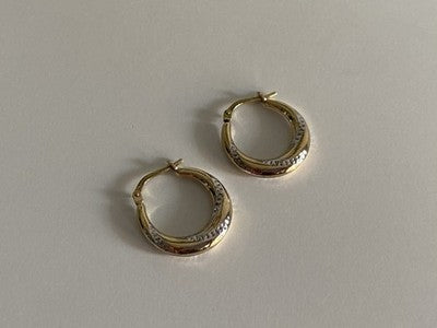 925 Sterling Silver Gold Plated (10K) Earrings