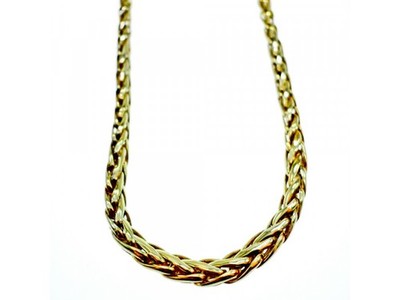 925 Sterling Silver Gold Plated Necklace Italy