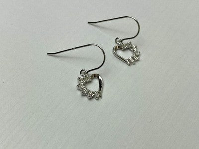 925 Sterling Silver "Hearts" Earrings