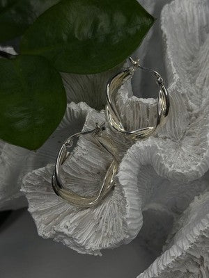 Minimalism Elegant 925 Sterling Silver Earrings