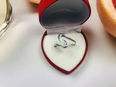 925 Sterling Silver Haliotis Ring Size 7.5