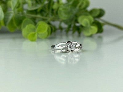 925 Sterling Silver CZ Ring Size 7