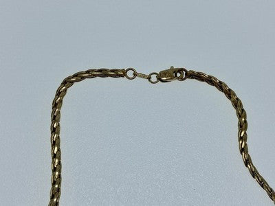 925 Sterling Silver Gold Plated Diamonds Necklace