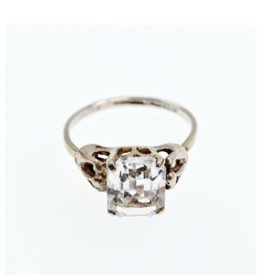 925 Sterling Silver CZ "Classic" Ring Size 8