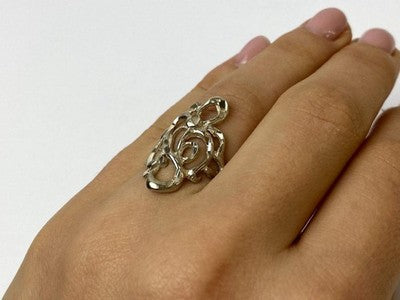 925 Sterling Silver Ring Size 6.5 Italy