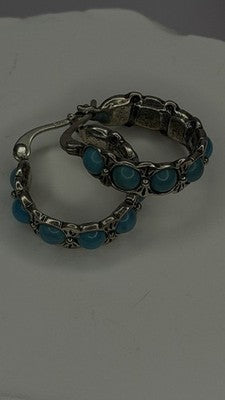 Vintage 925 Sterling Silver Blue Turquoise Earrings