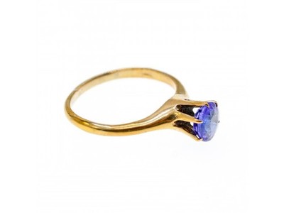 10K Yellow Gold Tanzanite Ring Size 5.5