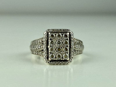 925 Sterling Silver CZ Ring Size 7