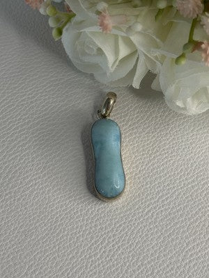 925 Sterling Silver Turquoise Pendant Length 1.50 Inch