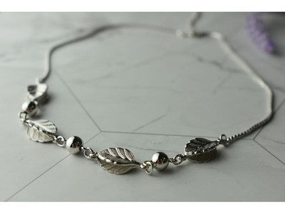 925 Sterling Silver "Autumn Leaves" Necklace