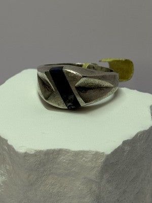 Vintage 925 Sterling Silver Sodalite Ring Size 10.5