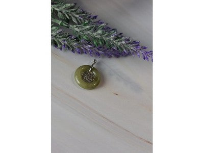 925 Sterling Silver Jadeite Pendant
