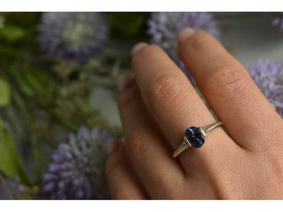 925 Sterling Silver Spinel Ring Size 9.5