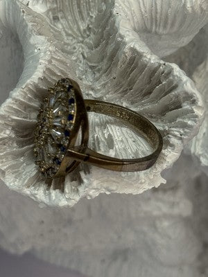 Beautiful 925 Sterling Silver CZ Ring Size 7.5