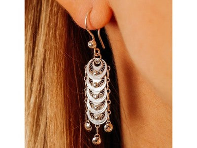 925 Sterling Silver Earrings Italy