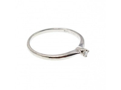 10K White Gold Diamond Ring Size 5.5