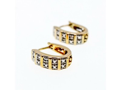 925 Sterling Silver Gold Plated Earrings