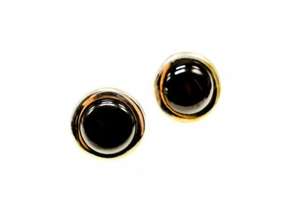925 Sterling Silver Black Onyx Classic Stud Earrings