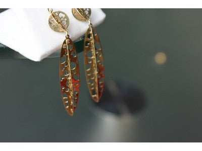 Milor 925 Sterling Silver Gold Plated (14K) Earrings Italy