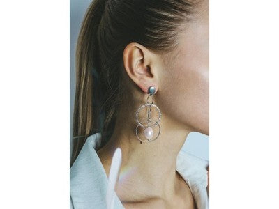 925 Sterling Silver Pearls Earrings